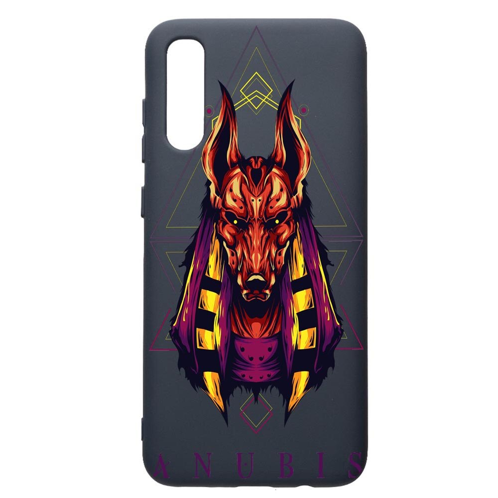 Husa Premium Silicon Compatibila Cu Samsung Galaxy A70, Anubis, cu interiorul din material textil, protectie camera, Alaskan Blue, PAB286