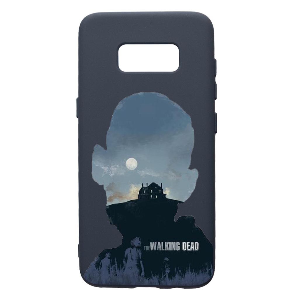 Husa Premium Silicon Compatibila Cu Samsung Galaxy S10E, The Walking Dead, cu interiorul din material textil, protectie camera, Alaskan Blue, PAB303