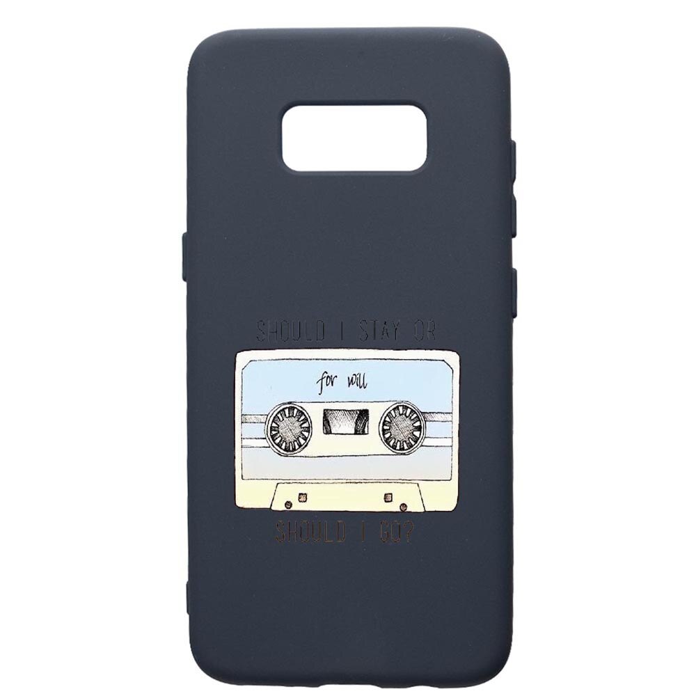 Husa Premium Silicon Compatibila Cu Samsung Galaxy S8, Stranger Things, cu interiorul din material textil, protectie camera, Alaskan Blue, PAB305