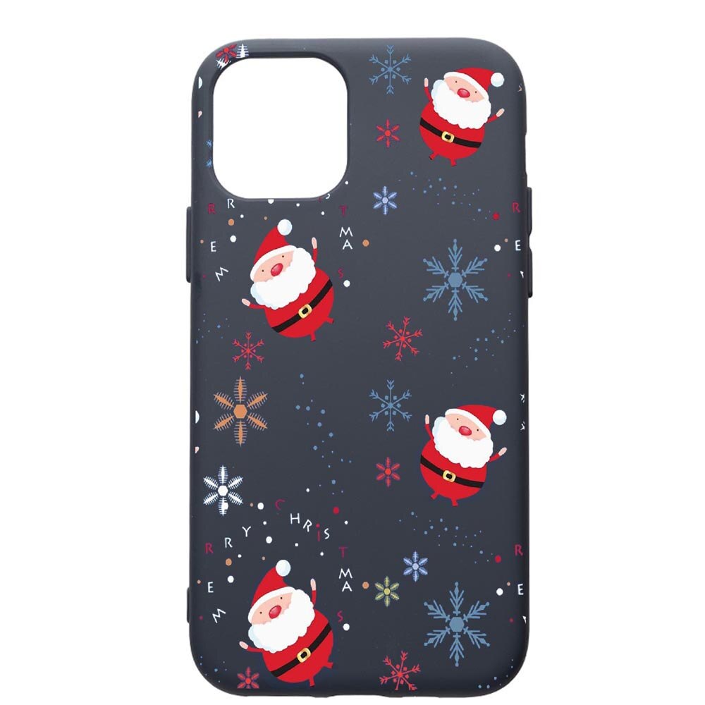 Husa Premium Silicon Compatibila Cu Apple IPhone 12, Xmas, cu interiorul din material textil, protectie camera, Alaskan Blue, PAB308