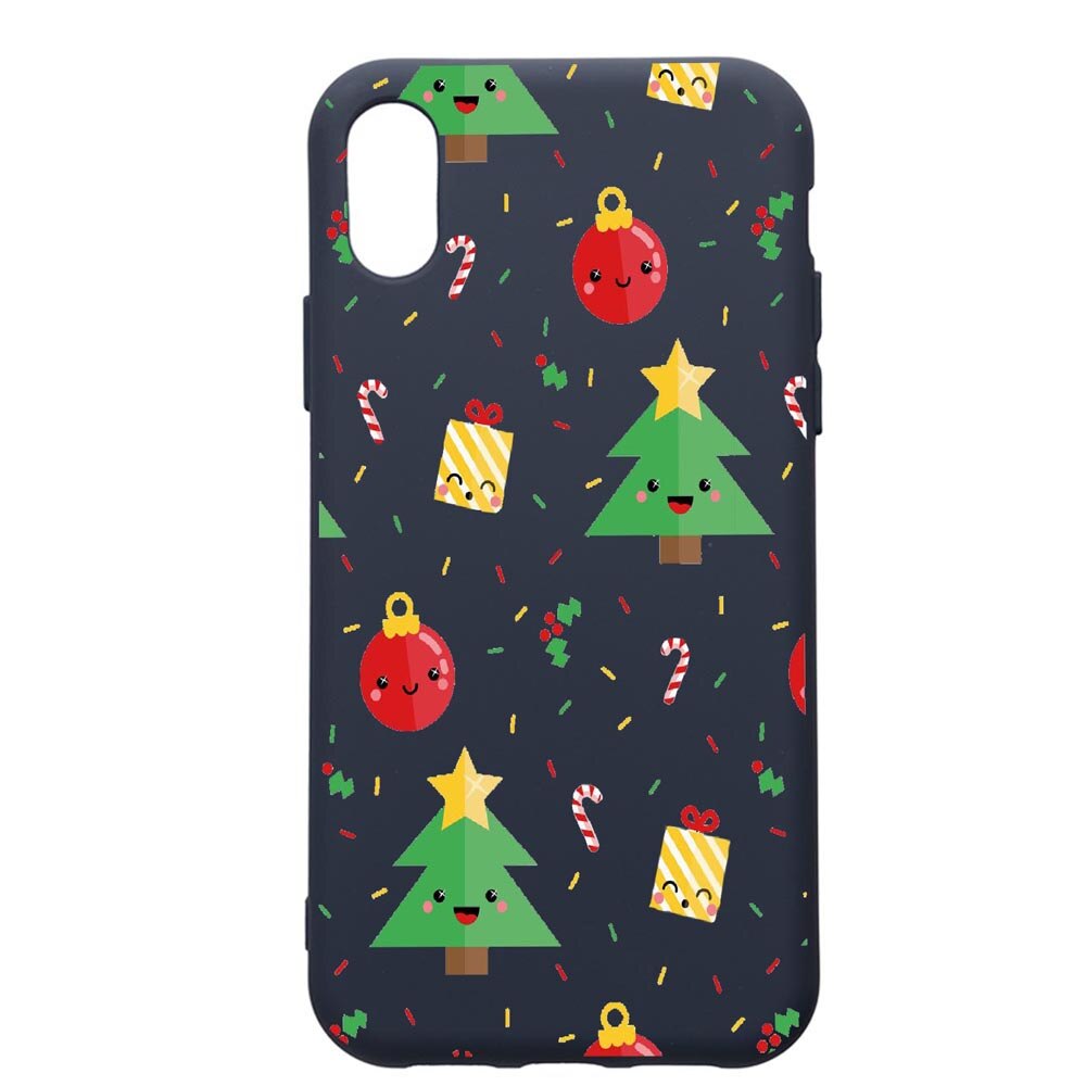 Husa Premium Silicon Compatibila Cu Apple IPhone XR, Xmas, cu interiorul din material textil, protectie camera, Alaskan Blue, PAB309