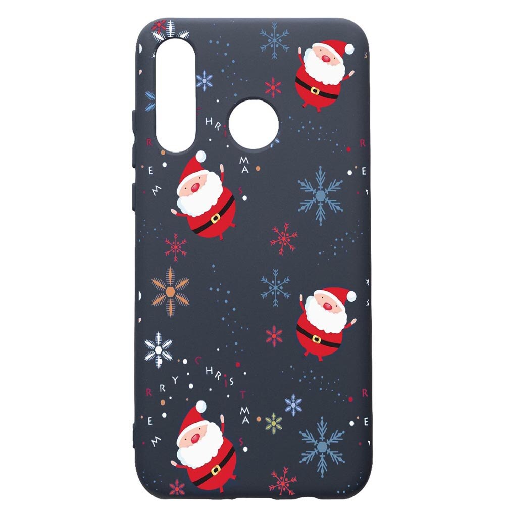 Husa Premium Silicon Compatibila Cu Huawei P30 Lite, Xmas, cu interiorul din material textil, protectie camera, Alaskan Blue, PAB308