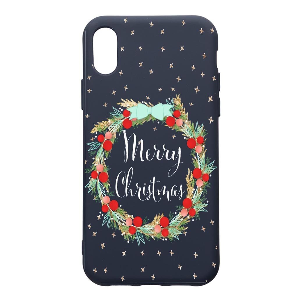 Husa Premium Silicon Compatibila Cu Apple IPhone XS / iPhone X, Xmas, cu interiorul din material textil, protectie camera, Alaskan Blue, PAB312