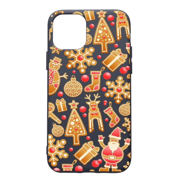 Husa Premium Silicon Compatibila Cu Apple IPhone 12 Pro, Xmas, cu interiorul din material textil, protectie camera, Alaskan Blue, PAB317