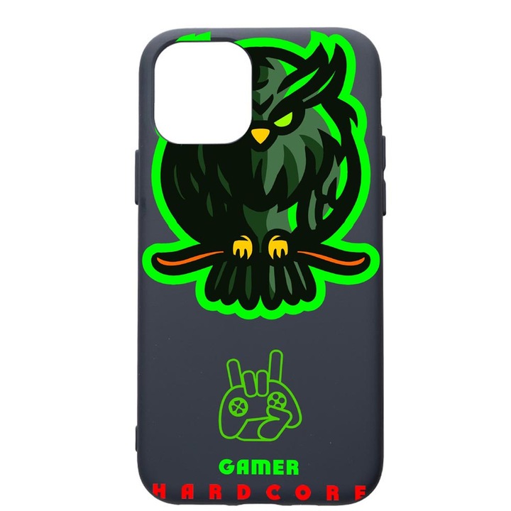 Husa Premium Silicon Compatibila Cu Apple IPhone 12 Mini, Gamers, Hardcore, cu interiorul din material textil, protectie camera, Alaskan Blue, PAB288