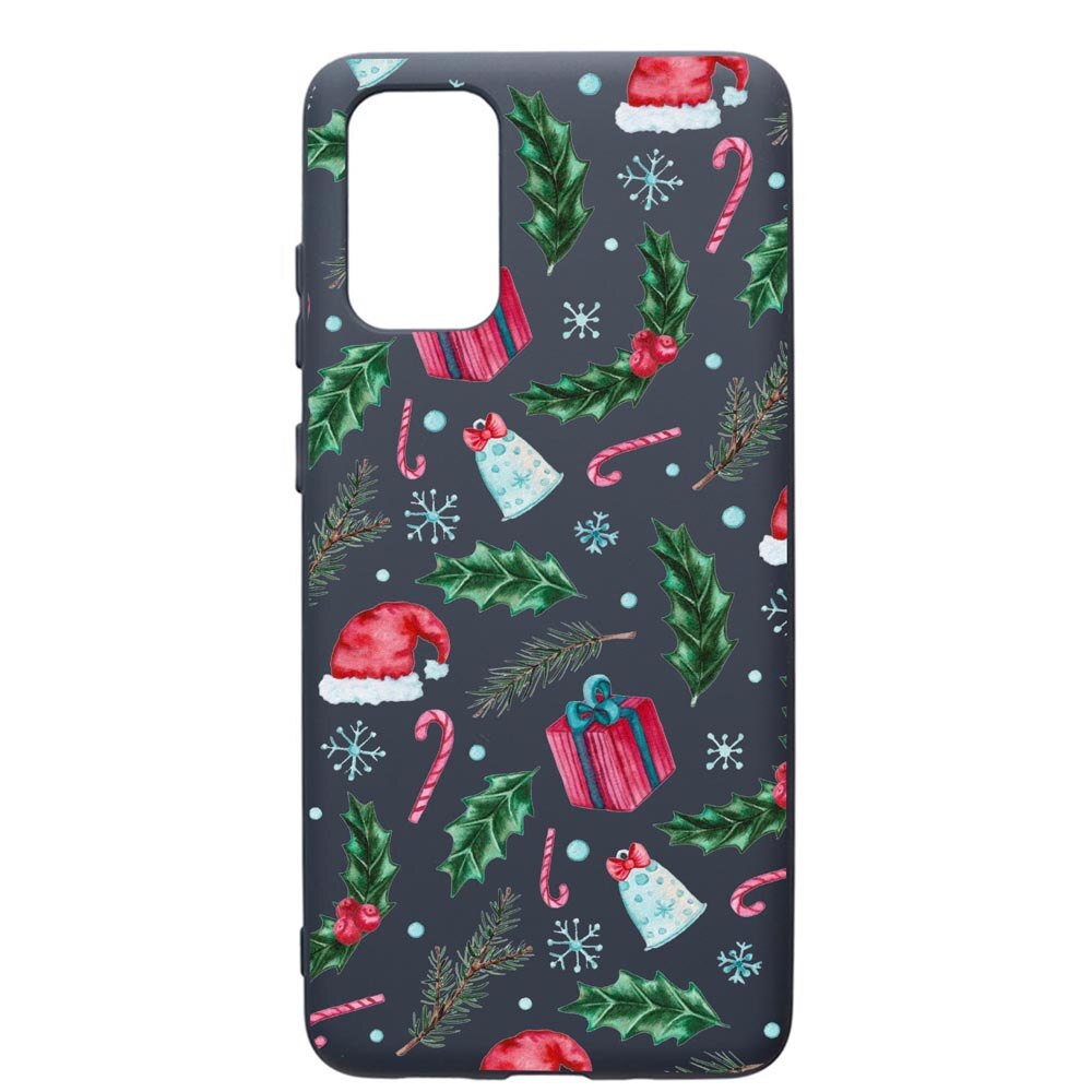 Husa Premium Silicon Compatibila Cu Samsung Galaxy S20 Plus, Xmas, cu interiorul din material textil, protectie camera, Alaskan Blue, PAB314