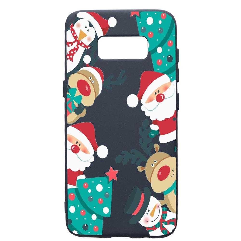 Husa Premium Silicon Compatibila Cu Samsung Galaxy S10E, Xmas, cu interiorul din material textil, protectie camera, Alaskan Blue, PAB338