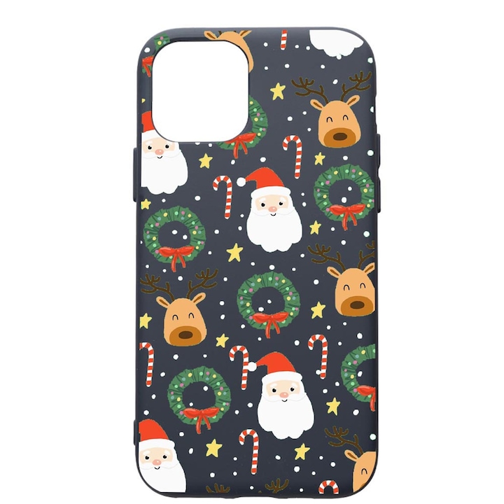 Husa Premium Silicon Compatibila Cu Apple IPhone 12 Pro, Happy, cu interiorul din material textil, protectie camera, Alaskan Blue, PAB350