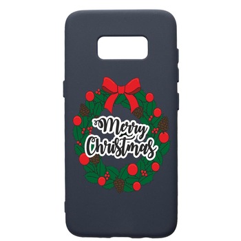Husa Premium Silicon Compatibila Cu Samsung Galaxy S8, Merry Christmas, cu interiorul din material textil, protectie camera, Alaskan Blue, PAB346 Husa Premium Silicon Compatibila Cu Samsung Galaxy S8, Merry Christmas, cu interiorul din material textil, protectie camera, Alaskan Blue, PAB346