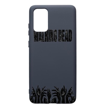 Husa Premium Silicon Compatibila Cu Samsung Galaxy S20 Plus, The Walking Dead, cu interiorul din material textil, protectie camera, Alaskan Blue, PAB301 Husa Premium Silicon Compatibila Cu Samsung Galaxy S20 Plus, The Walking Dead, cu interiorul din material textil, protectie camera, Alaskan Blue, PAB301