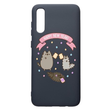 Husa Premium Silicon Compatibila Cu Samsung Galaxy A70, Happy New Year, cu interiorul din material textil, protectie camera, Alaskan Blue, PAB356 Husa Premium Silicon Compatibila Cu Samsung Galaxy A70, Happy New Year, cu interiorul din material textil, protectie camera, Alaskan Blue, PAB356