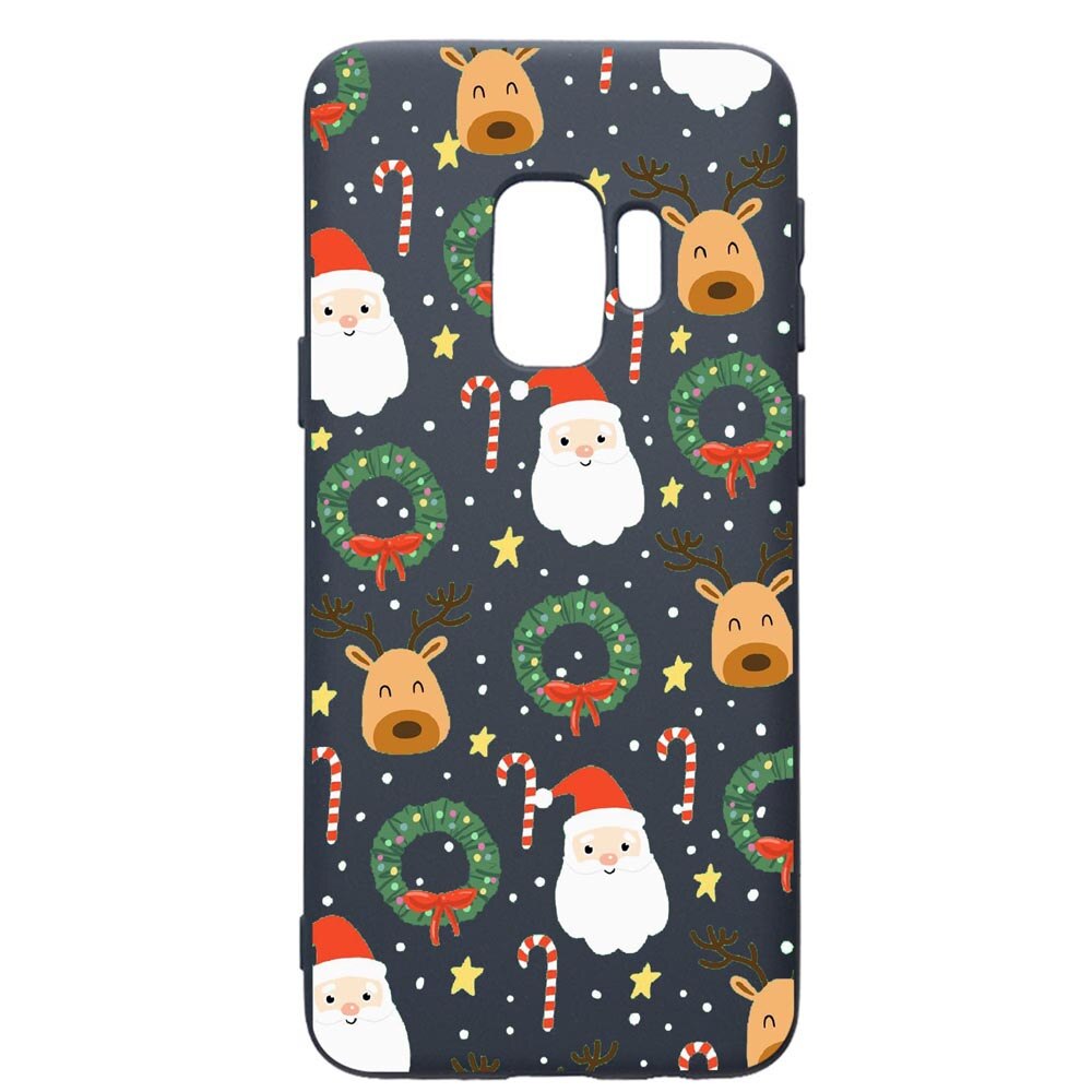 Husa Premium Silicon Compatibila Cu Samsung Galaxy S9, Happy, cu interiorul din material textil, protectie camera, Alaskan Blue, PAB350