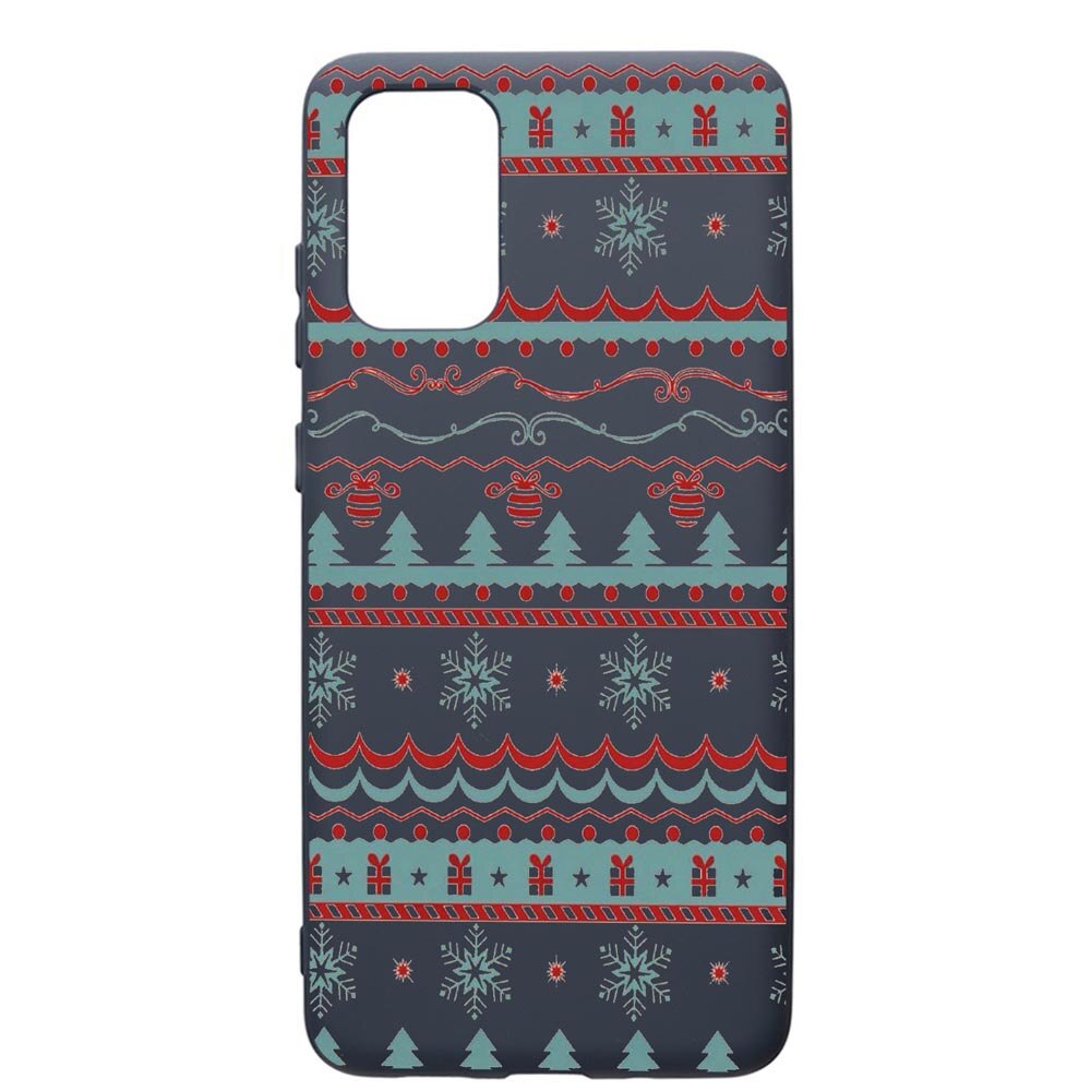 Husa Premium Silicon Compatibila Cu Samsung Galaxy S20 Plus, Xmas, cu interiorul din material textil, protectie camera, Alaskan Blue, PAB321