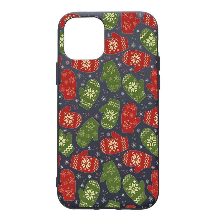 Husa Premium Silicon Compatibila Cu Apple IPhone 12 Pro, Winter, cu interiorul din material textil, protectie camera, Alaskan Blue, PAB352