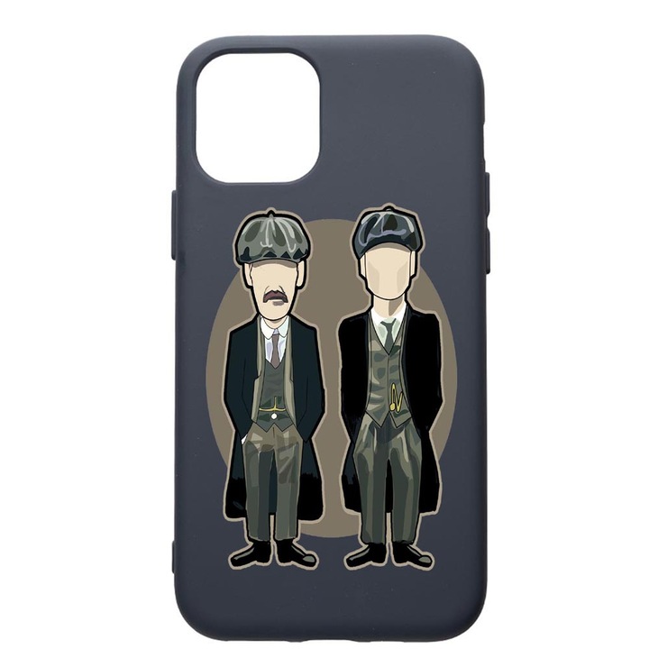 Husa Premium Silicon Compatibila Cu Apple IPhone 12 Pro, Peaky Blinders, cu interiorul din material textil, protectie camera, Alaskan Blue, PAB383