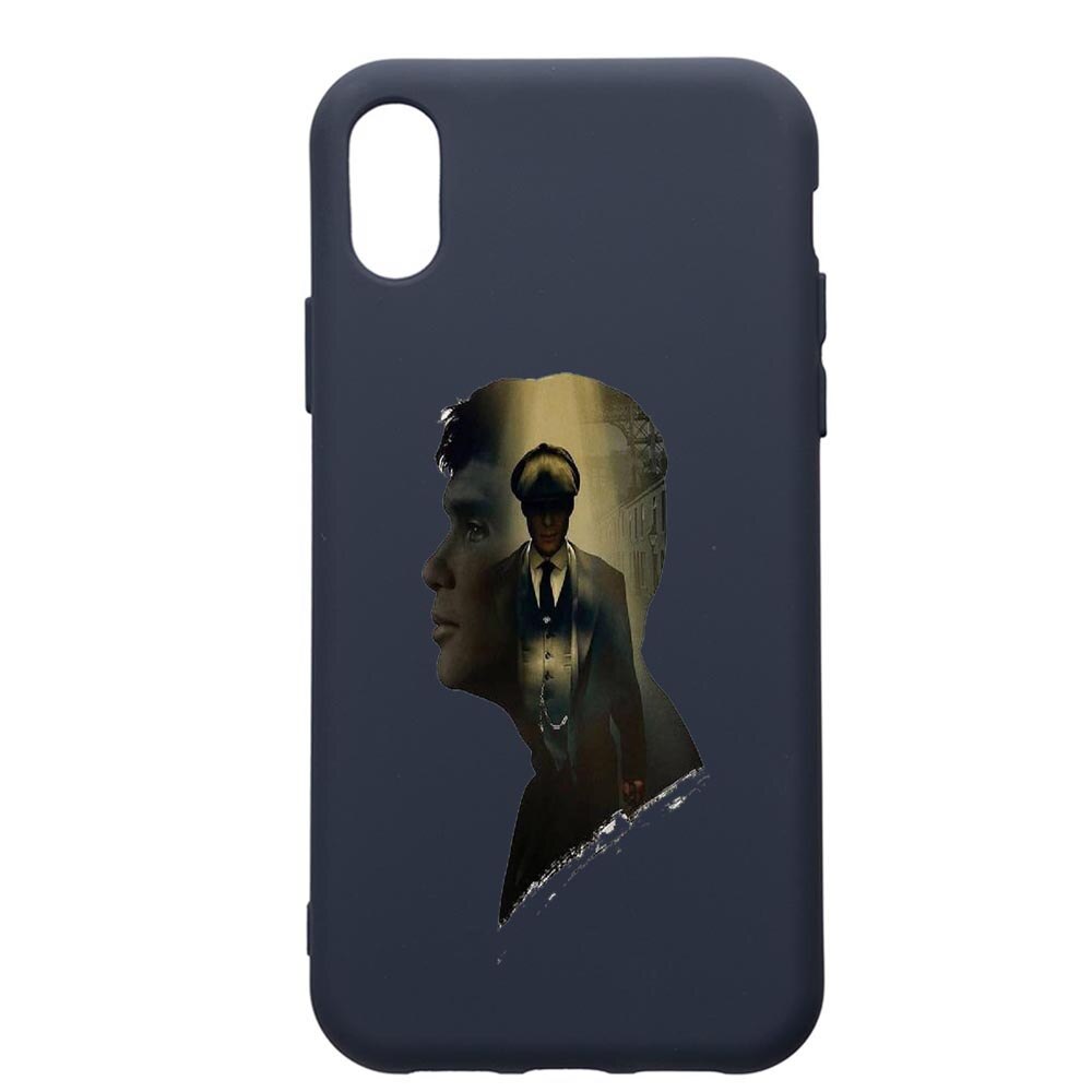 Husa Premium Silicon Compatibila Cu Apple IPhone XS / iPhone X, Peaky Blinders, cu interiorul din material textil, protectie camera, Alaskan Blue, PAB385