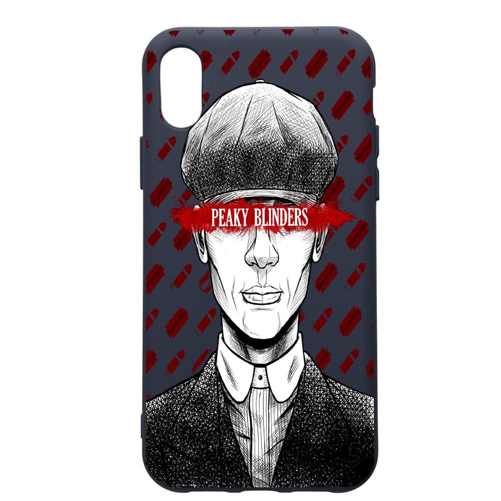 Husa Premium Silicon Compatibila Cu Apple IPhone XS / iPhone X, Peaky Blinders, cu interiorul din material textil, protectie camera, Alaskan Blue, PAB380