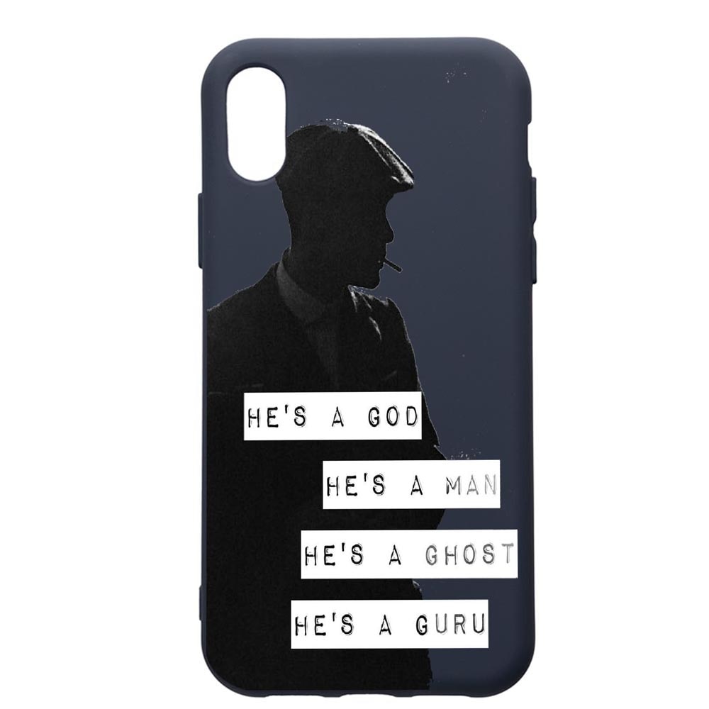Husa Premium Silicon Compatibila Cu Apple IPhone XS / iPhone X, Peaky Blinders, cu interiorul din material textil, protectie camera, Alaskan Blue, PAB381