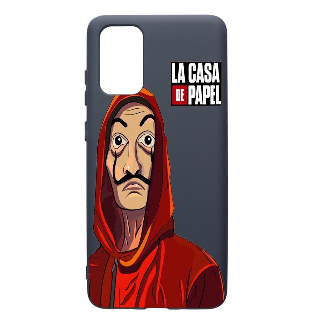 Husa Premium Silicon Compatibila Cu Samsung Galaxy S20 Plus, La Casa De Papel, cu interiorul din material textil, protectie camera, Alaskan Blue, PAB389