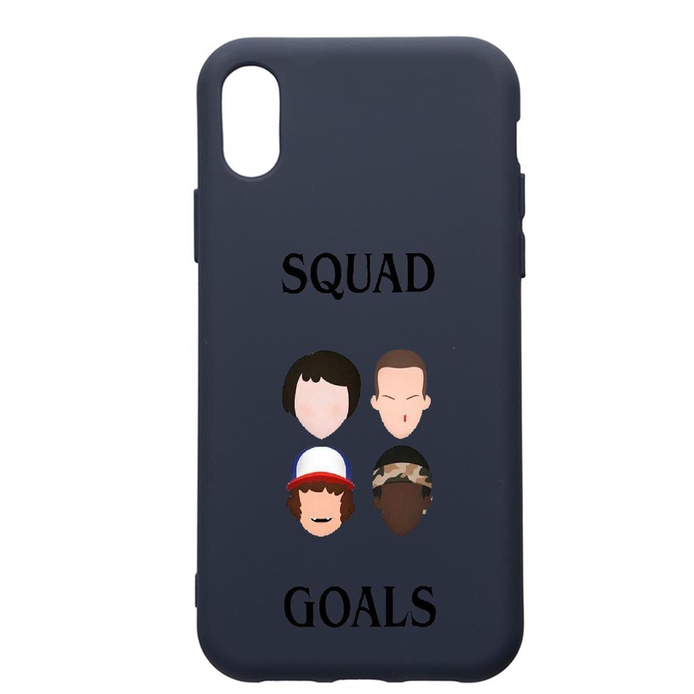 Husa Premium Silicon Compatibila Cu Samsung Galaxy A01, Stranger Things, cu interiorul din material textil, protectie camera, Alaskan Blue, PAB374