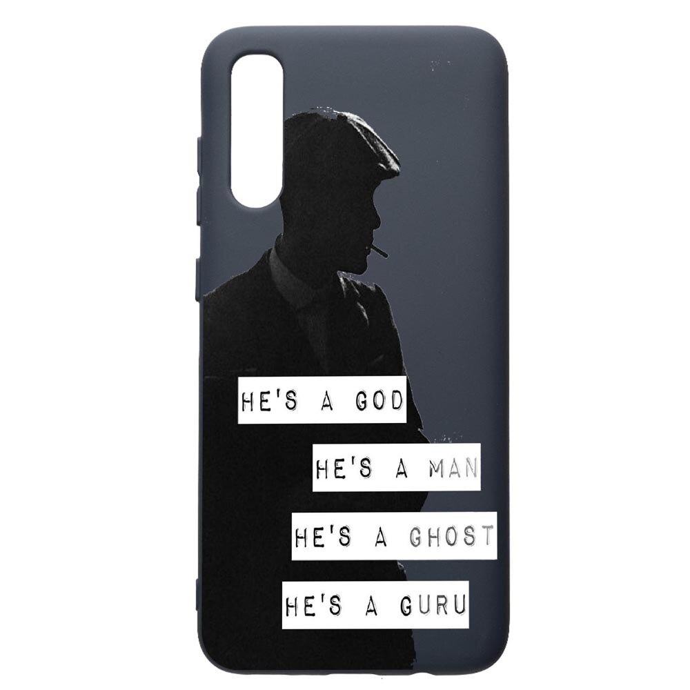 Husa Premium Silicon Compatibila Cu Samsung Galaxy A70, Peaky Blinders, cu interiorul din material textil, protectie camera, Alaskan Blue, PAB381