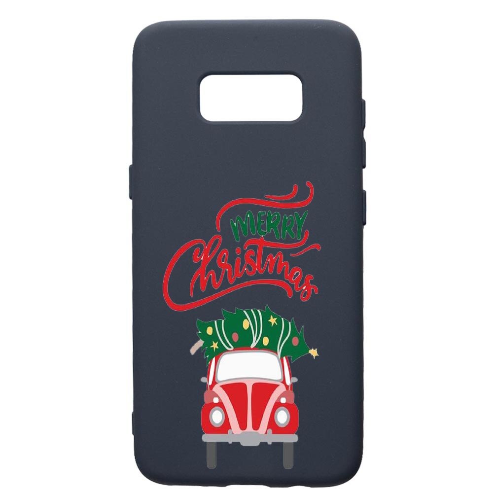 Husa Premium Silicon Compatibila Cu Samsung Galaxy S10E, Merry Xmas, cu interiorul din material textil, protectie camera, Alaskan Blue, PAB357