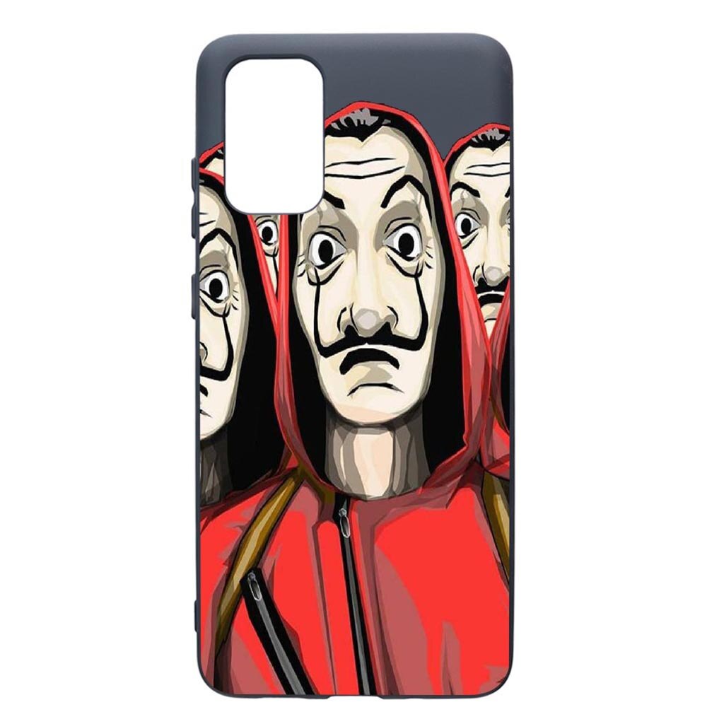 Husa Premium Silicon Compatibila Cu Samsung Galaxy S20 Plus, La Casa De Papel, cu interiorul din material textil, protectie camera, Alaskan Blue, PAB390