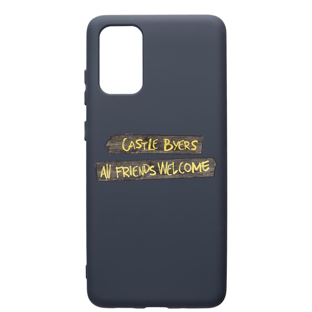 Husa Premium Silicon Compatibila Cu Samsung Galaxy S20 Plus, Stranger Things, cu interiorul din material textil, protectie camera, Alaskan Blue, PAB375