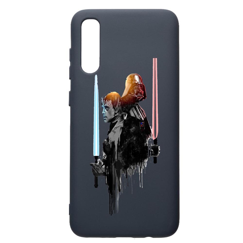 Husa Premium Silicon Compatibila Cu Samsung Galaxy A70, Star Wars Darth Vader Luke, cu interiorul din material textil, protectie camera, Alaskan Blue, PAB398
