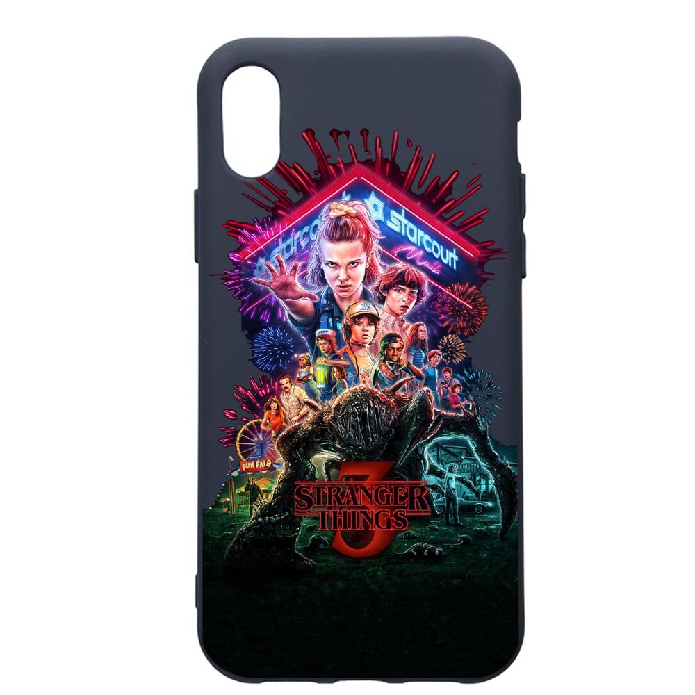 Husa Premium Silicon Compatibila Cu Apple IPhone XR, Stranger Things, cu interiorul din material textil, protectie camera, Alaskan Blue, PAB372