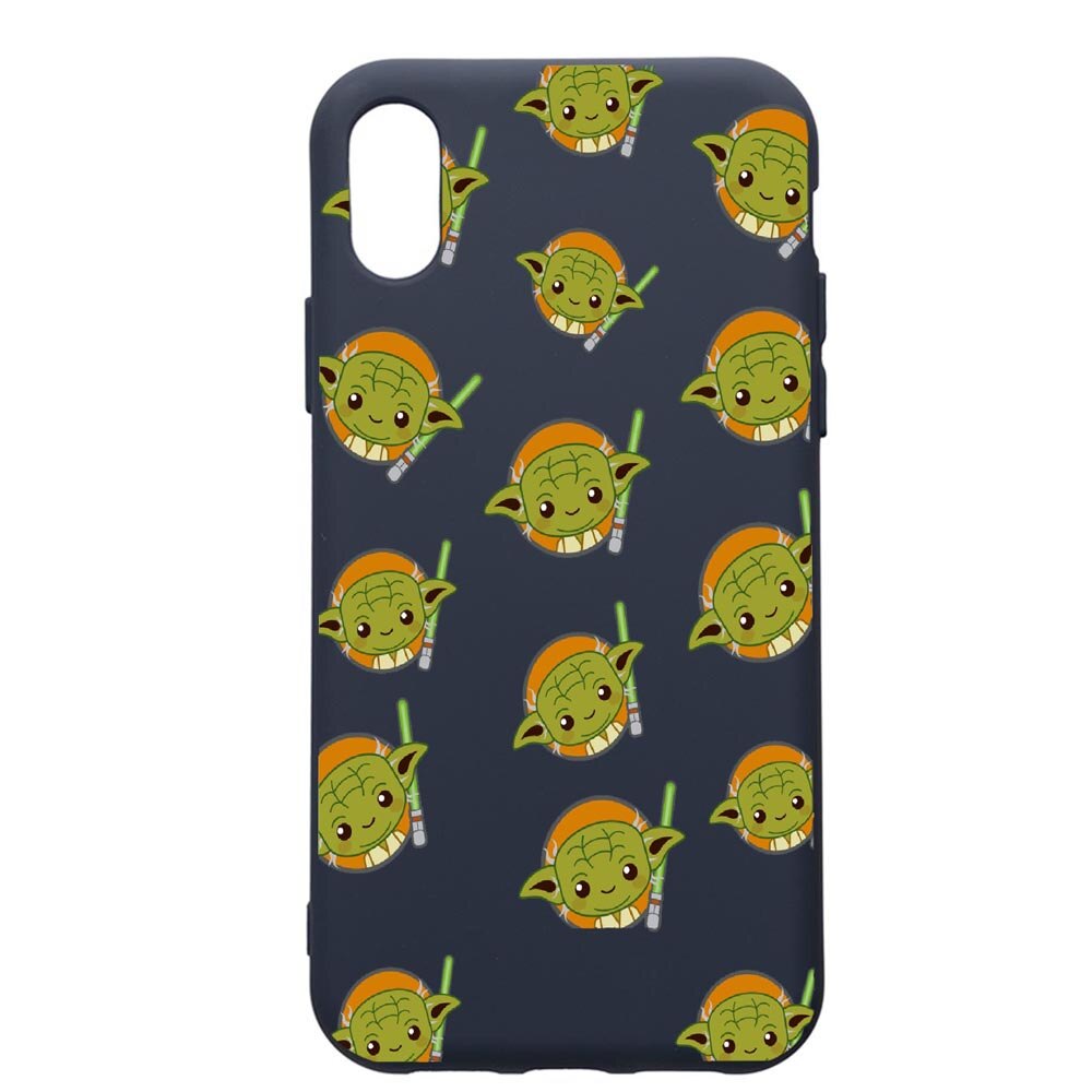 Husa Premium Silicon Compatibila Cu Samsung Galaxy A01, Star Wars Baby Yoda, cu interiorul din material textil, protectie camera, Alaskan Blue, PAB420