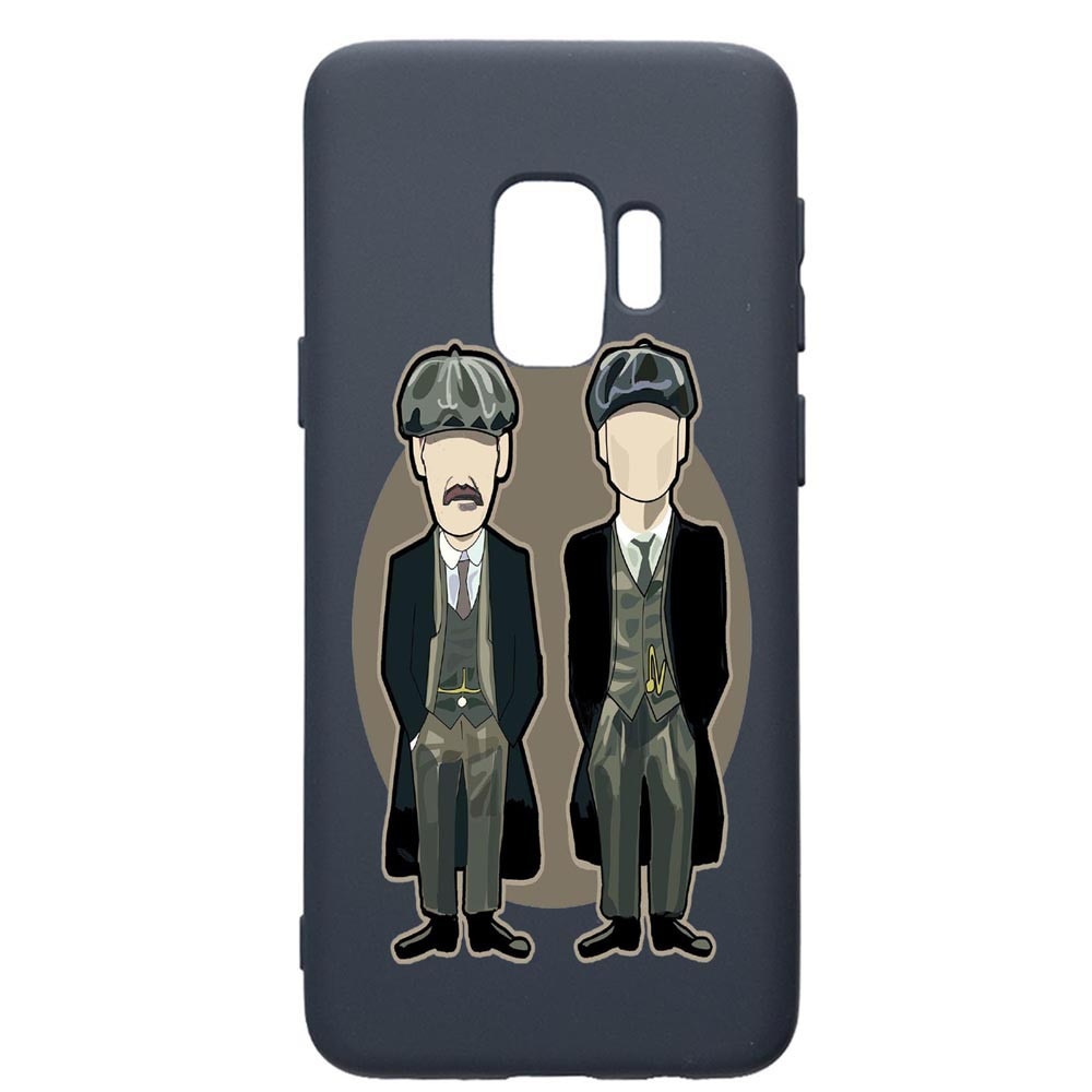 Husa Premium Silicon Compatibila Cu Samsung Galaxy S9, Peaky Blinders, cu interiorul din material textil, protectie camera, Alaskan Blue, PAB383