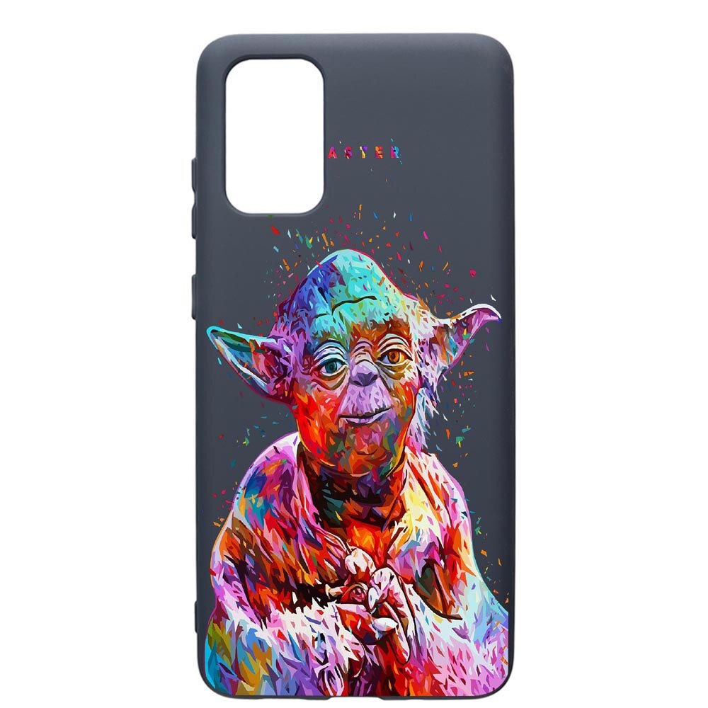Husa Premium Silicon Compatibila Cu Samsung Galaxy S20 Plus, Star Wars Yoda, cu interiorul din material textil, protectie camera, Alaskan Blue, PAB409