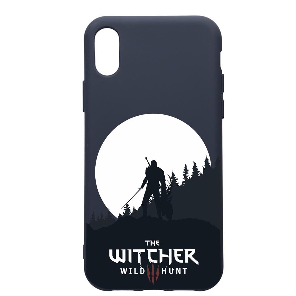Husa Premium Silicon Compatibila Cu Apple IPhone XS Max, The Witcher, cu interiorul din material textil, protectie camera, Alaskan Blue, PAB427