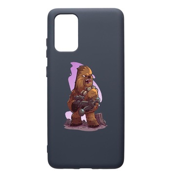 Husa Premium Silicon Compatibila Cu Samsung Galaxy S20 Plus, Star Wars Chewbacca, cu interiorul din material textil, protectie camera, Alaskan Blue, PAB401 Husa Premium Silicon Compatibila Cu Samsung Galaxy S20 Plus, Star Wars Chewbacca, cu interiorul din material textil, protectie camera, Alaskan Blue, PAB401