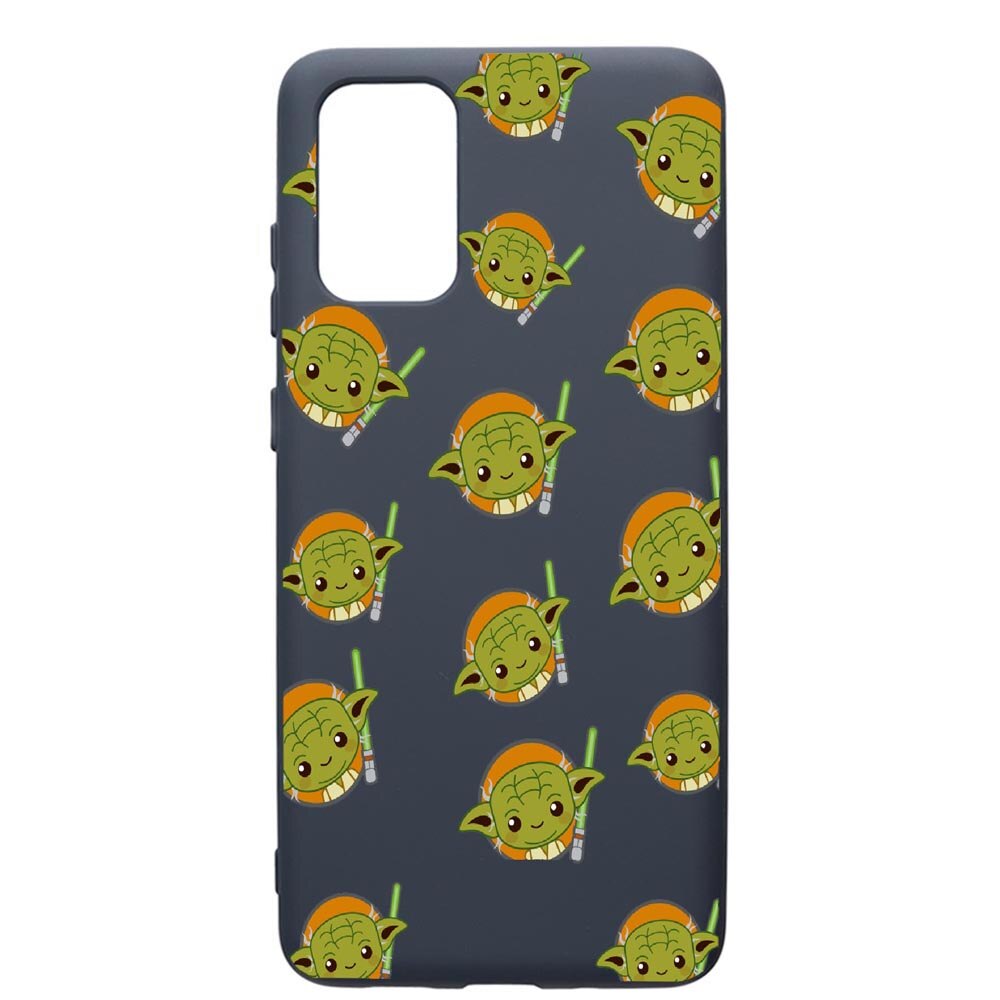 Husa Premium Silicon Compatibila Cu Samsung Galaxy S20 Plus, Star Wars Baby Yoda, cu interiorul din material textil, protectie camera, Alaskan Blue, PAB420