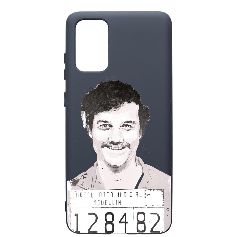 Husa Premium Silicon Compatibila Cu Samsung Galaxy S20 Plus, Narcos Pablo Escobar, cu interiorul din material textil, protectie camera, Alaskan Blue, PAB443