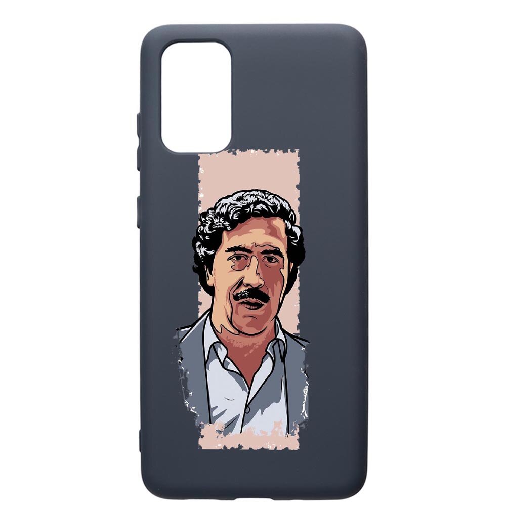 Husa Premium Silicon Compatibila Cu Samsung Galaxy S20 Plus, Narcos Pablo Escobar, cu interiorul din material textil, protectie camera, Alaskan Blue, PAB442