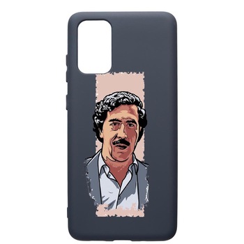 Husa Premium Silicon Compatibila Cu Samsung Galaxy S20 Plus, Narcos Pablo Escobar, cu interiorul din material textil, protectie camera, Alaskan Blue, PAB442 Husa Premium Silicon Compatibila Cu Samsung Galaxy S20 Plus, Narcos Pablo Escobar, cu interiorul din material textil, protectie camera, Alaskan Blue, PAB442