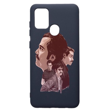 Husa Premium Silicon Compatibila Cu Samsung Galaxy A21S, Narcos, cu interiorul din material textil, protectie camera, Alaskan Blue, PAB448 Husa Premium Silicon Compatibila Cu Samsung Galaxy A21S, Narcos, cu interiorul din material textil, protectie camera, Alaskan Blue, PAB448