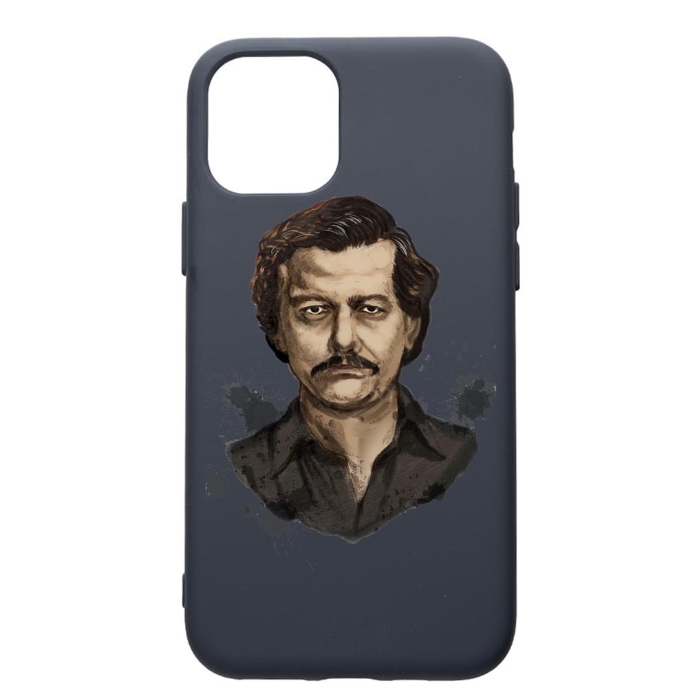 Husa Premium Silicon Compatibila Cu Apple IPhone 12 Pro, Narcos Pablo Escobar, cu interiorul din material textil, protectie camera, Alaskan Blue, PAB445