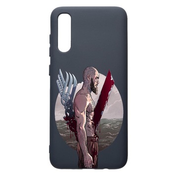 Husa Premium Silicon Compatibila Cu Samsung Galaxy A70, Vikings Ragnar Lothbrok, cu interiorul din material textil, protectie camera, Alaskan Blue, PAB455 Husa Premium Silicon Compatibila Cu Samsung Galaxy A70, Vikings Ragnar Lothbrok, cu interiorul din material textil, protectie camera, Alaskan Blue, PAB455
