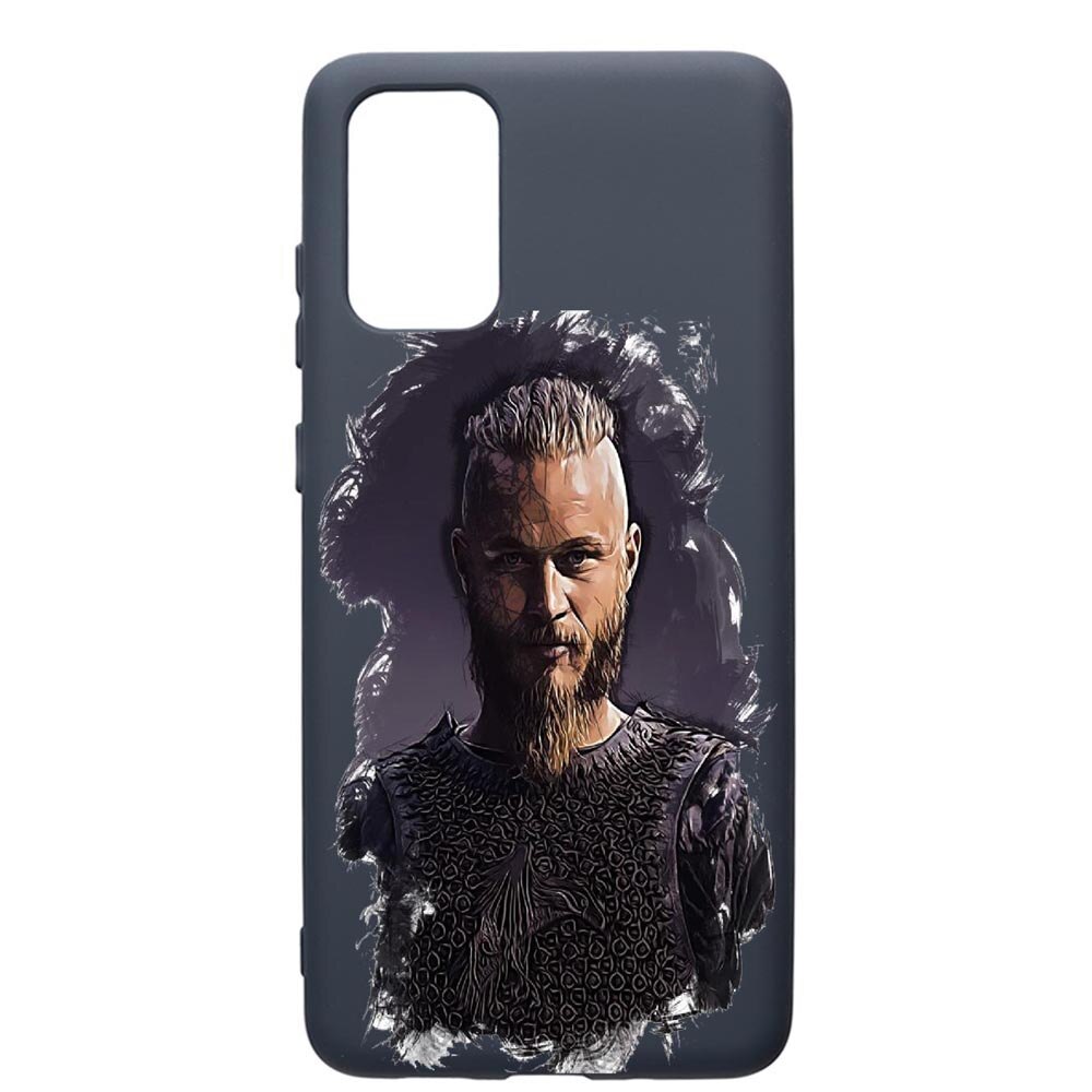 Husa Premium Silicon Compatibila Cu Samsung Galaxy S20 Plus, Vikings Ragnar Lothbrok, cu interiorul din material textil, protectie camera, Alaskan Blue, PAB452