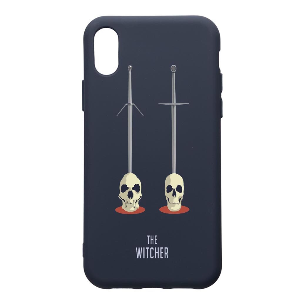 Husa Premium Silicon Compatibila Cu Samsung Galaxy A01, The Witcher, cu interiorul din material textil, protectie camera, Alaskan Blue, PAB430