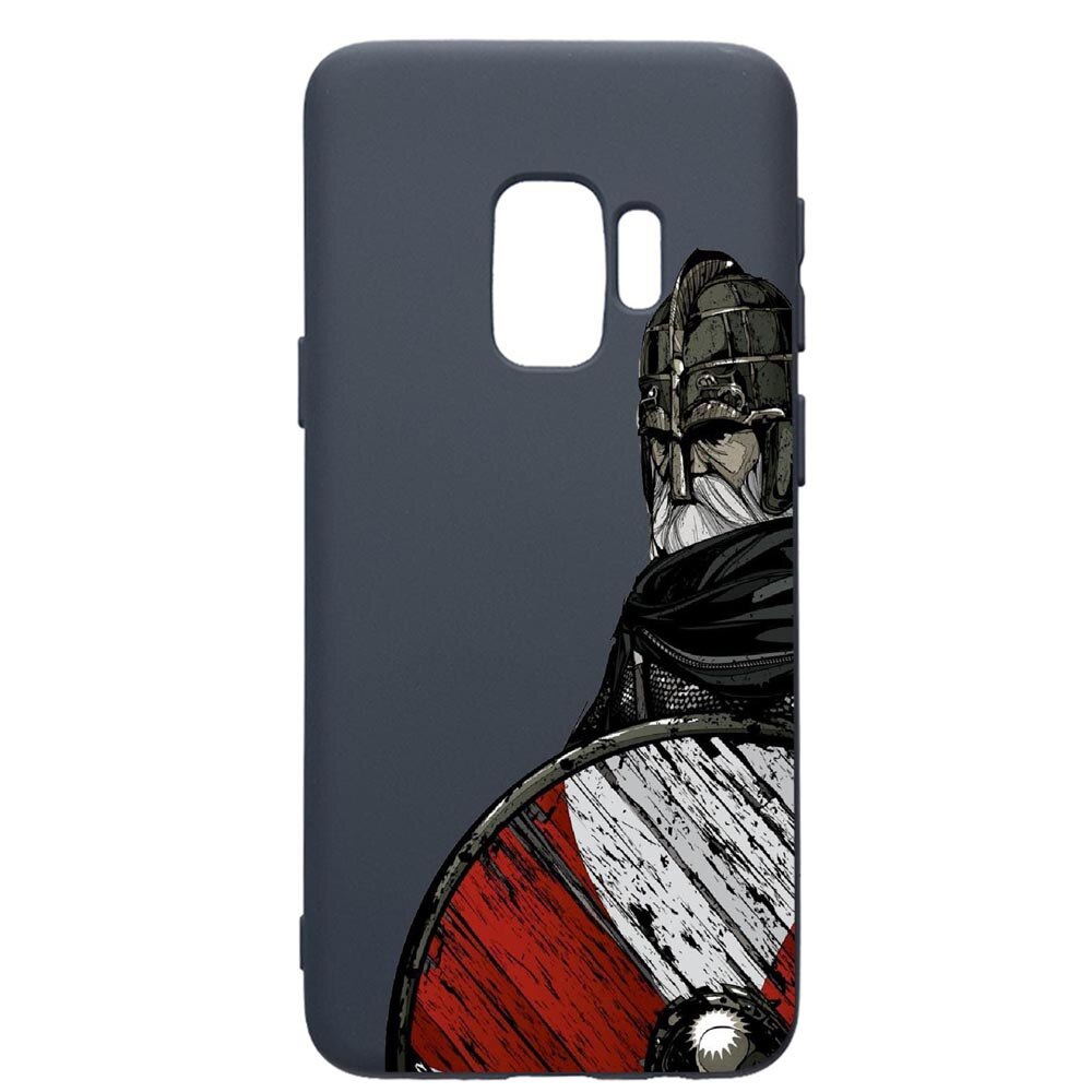 Husa Premium Silicon Compatibila Cu Samsung Galaxy S9, Vikings, cu interiorul din material textil, protectie camera, Alaskan Blue, PAB449