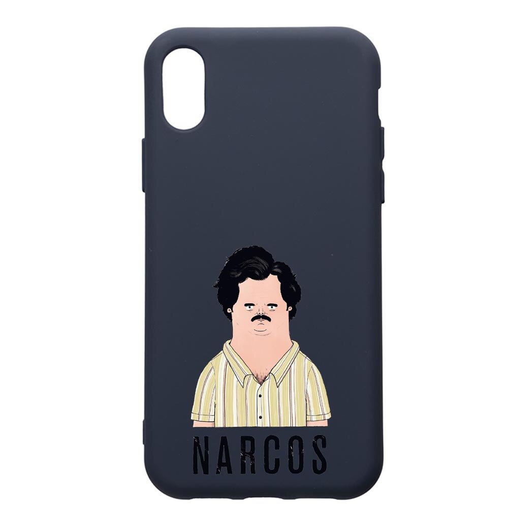 Husa Premium Silicon Compatibila Cu Samsung Galaxy A10, Narcos Pablo Escobar, cu interiorul din material textil, protectie camera, Alaskan Blue, PAB436