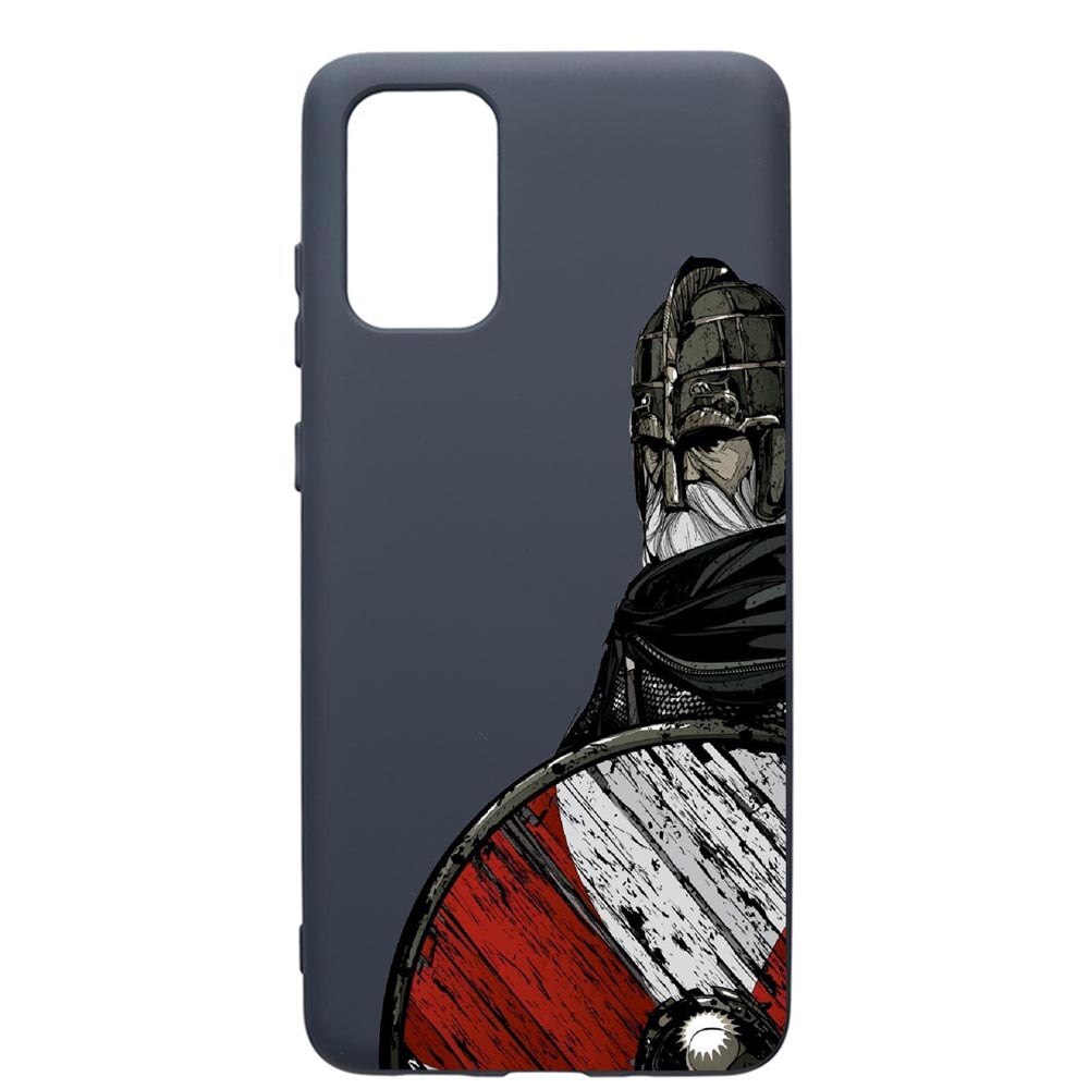 Husa Premium Silicon Compatibila Cu Samsung Galaxy S20 Plus, Vikings, cu interiorul din material textil, protectie camera, Alaskan Blue, PAB449