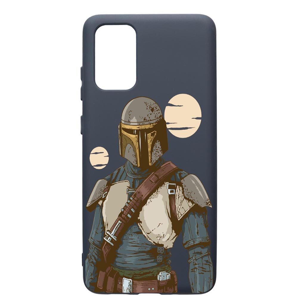 Husa Premium Silicon Compatibila Cu Samsung Galaxy S20 Plus, Star Wars Tha Mandalorian, cu interiorul din material textil, protectie camera, Alaskan Blue, PAB461