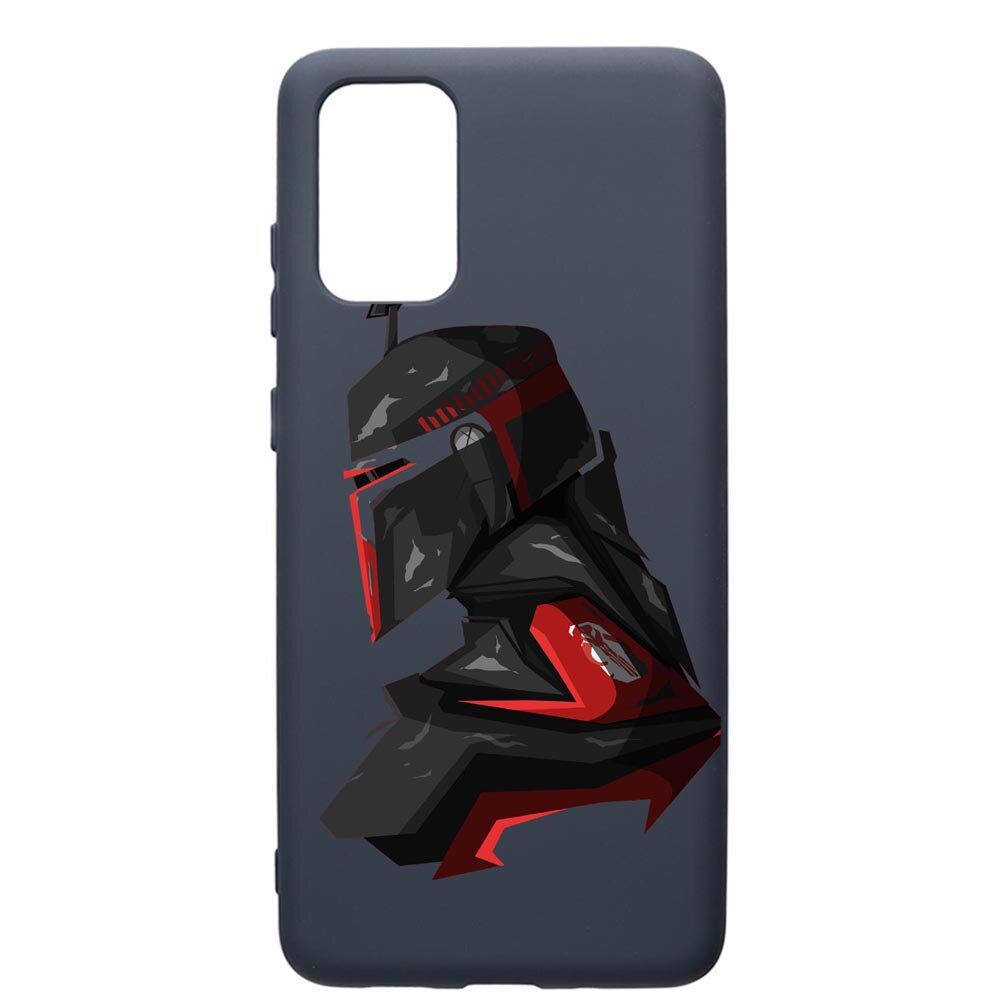 Husa Premium Silicon Compatibila Cu Samsung Galaxy S20 Plus, Star Wars Tha Mandalorian, cu interiorul din material textil, protectie camera, Alaskan Blue, PAB456
