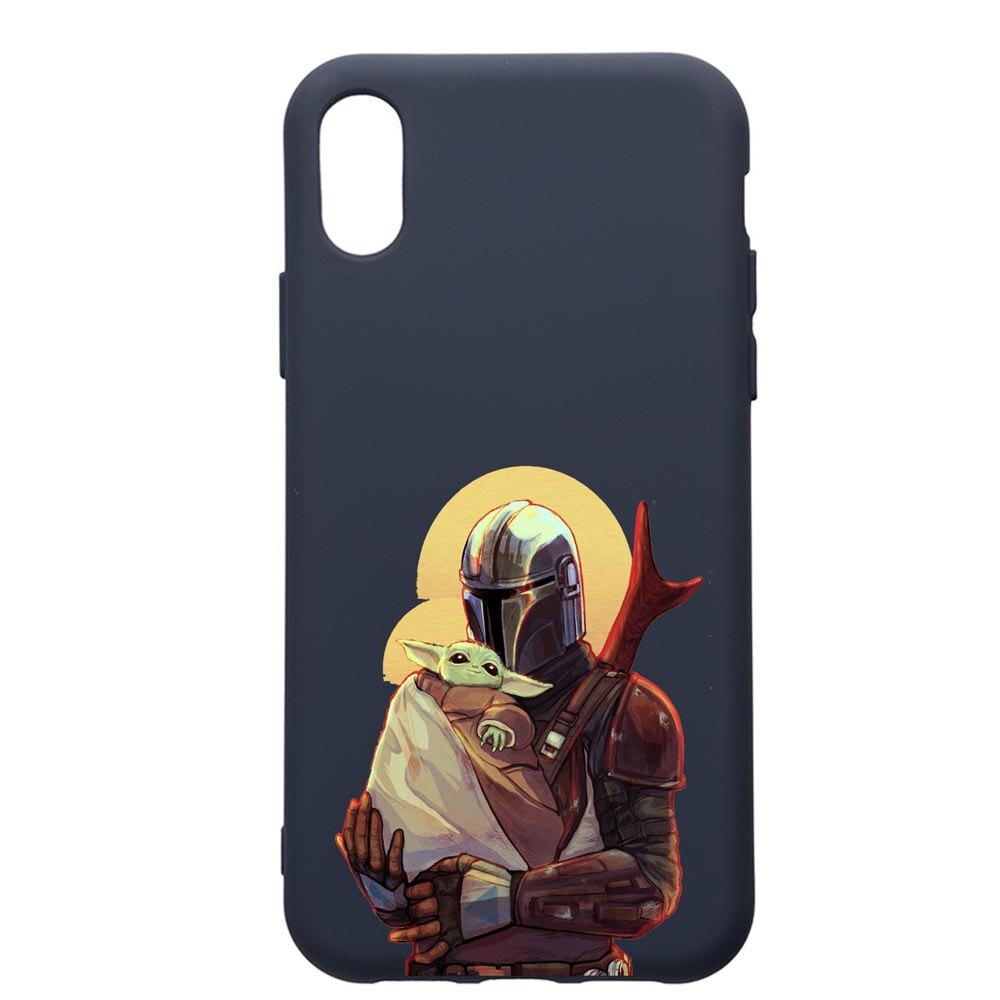 Husa Premium Silicon Compatibila Cu Samsung Galaxy A10, Star Wars Tha Mandalorian, cu interiorul din material textil, protectie camera, Alaskan Blue, PAB465